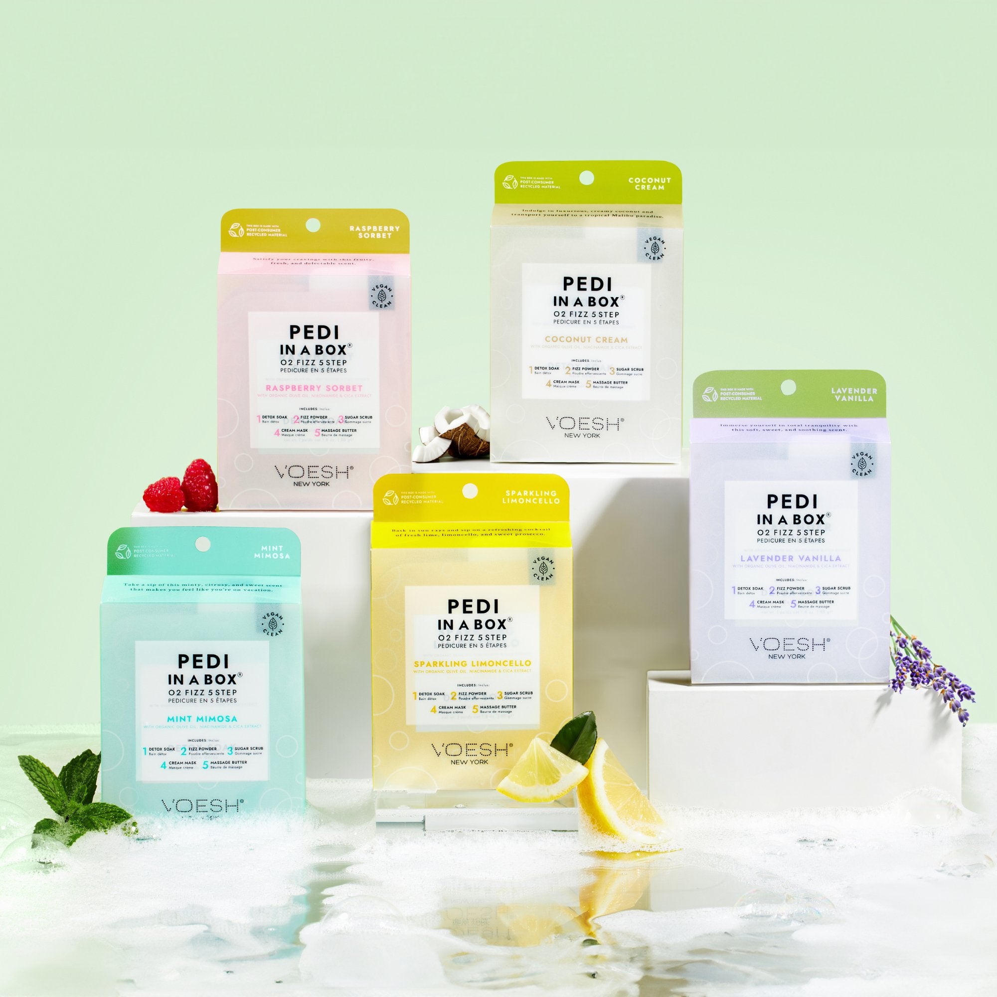 Collection of Pedi in a box O2 Fizz