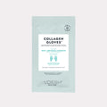 Collagen gloves with mint & botanical Extracts on gray background