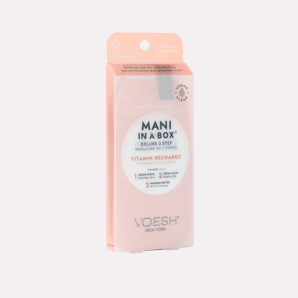 Vitamin Recharge Mani in a Box on gray