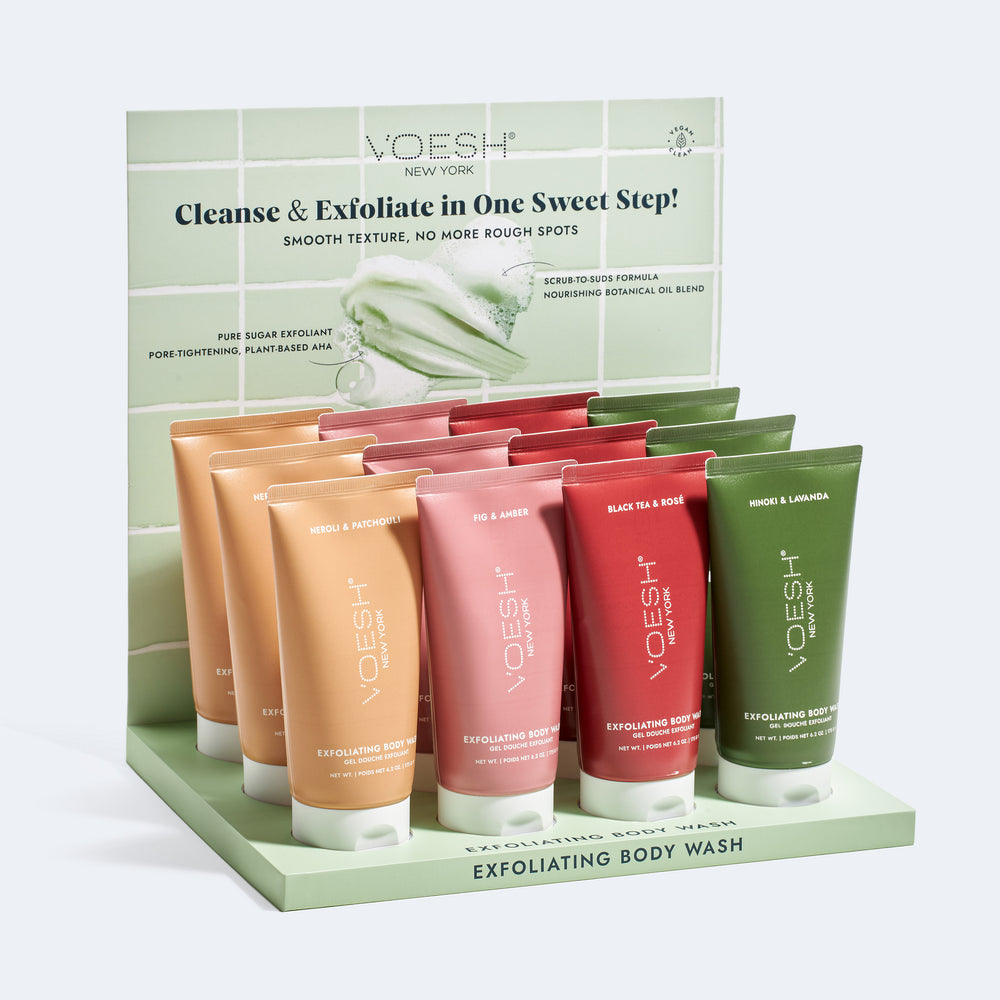 Exfoliating Body Wash Retail Display Kit