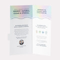 Tri-Fold Salon Menu Pedi in a Box Glimmer 5 Step opened partially