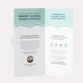 Tri-Fold Salon Menu Pedi in a Box O2 Fizz 5 Step partially opened up