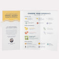 Tri-Fold Salon Menu Pedi in a Box Basic 3 Step completely opened