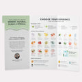 Tri-Fold Salon Menu Pedi in a Box Deluxe 4 Step completely opened