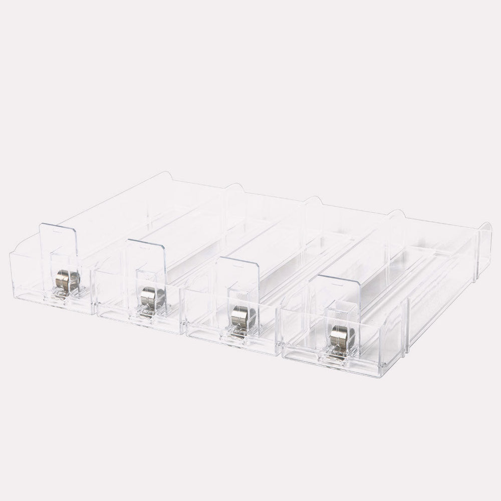 Clear Pusher Display Stand + Shelf Talker