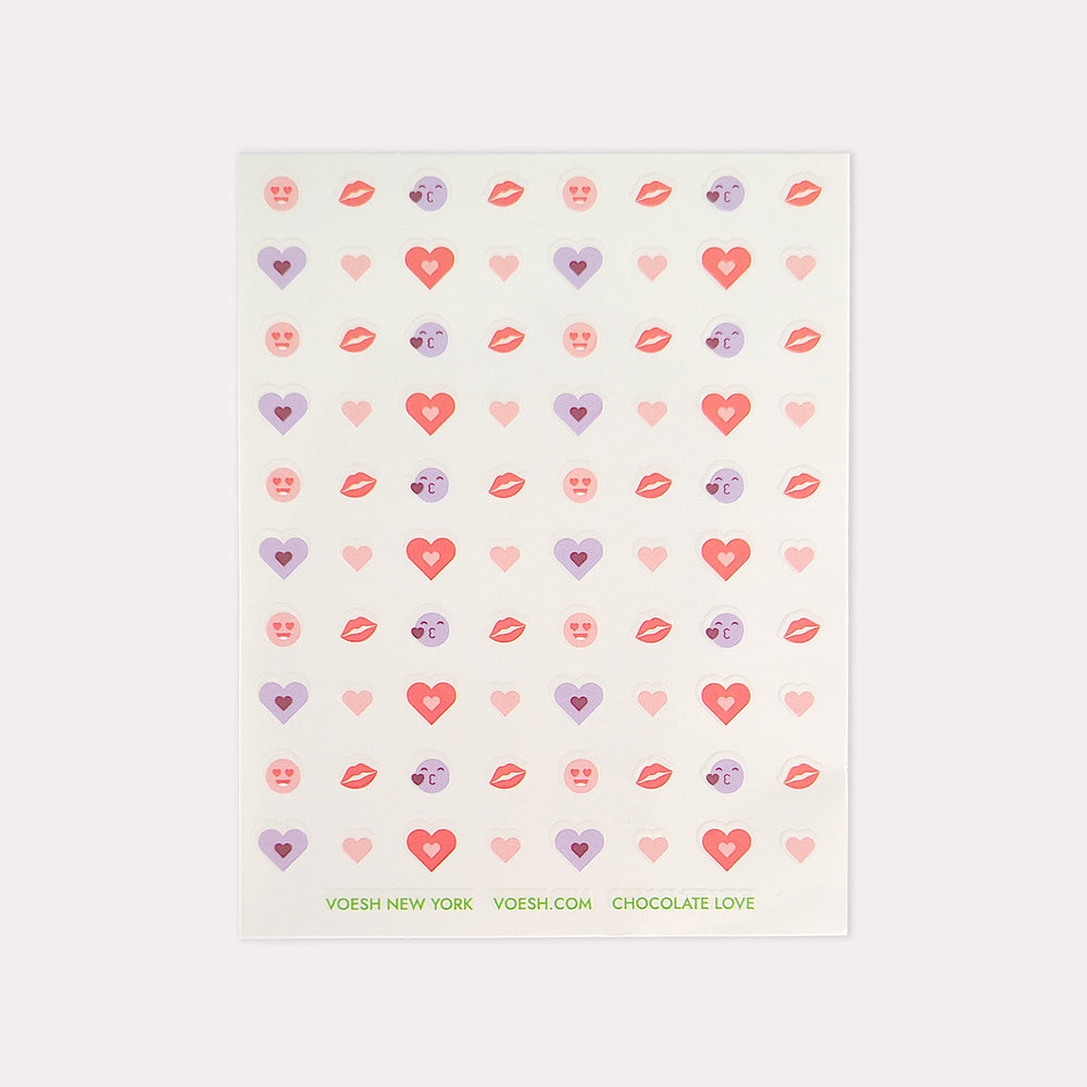 Chocolate Love Nail Art Stickers