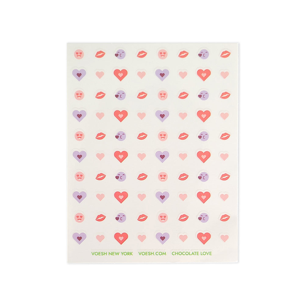 Chocolate Love Nail Art Stickers