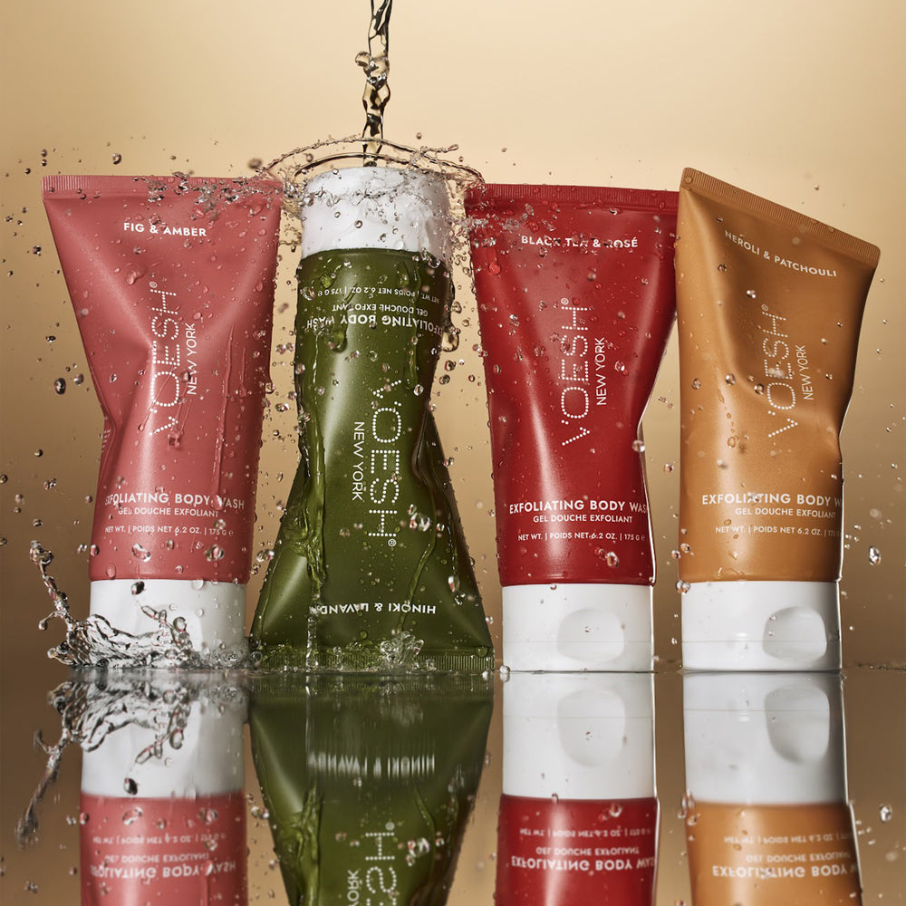 Exfoliating Body Wash Neroli & Patchouli - Sugar Scrub with Plant-Derived AHAs