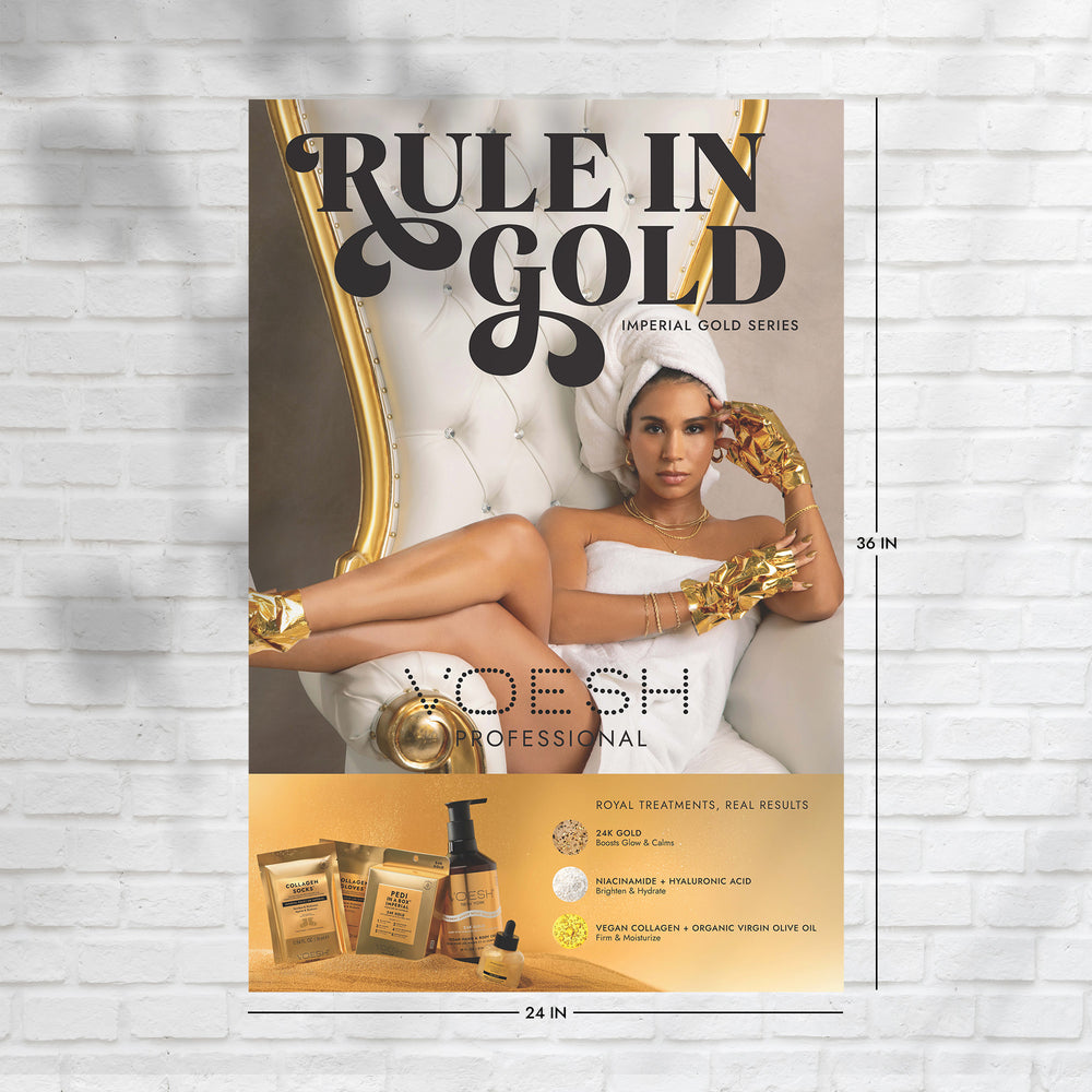 Wall Poster Imperial Gold 24” x 36”