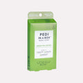 Pedi in a box 3 step green tea detox box on gray background