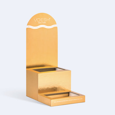 Pedi in a Box Imperial 6 Step 24K Gold Display Stand
