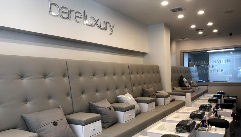 Pedicure station at BareLuxury