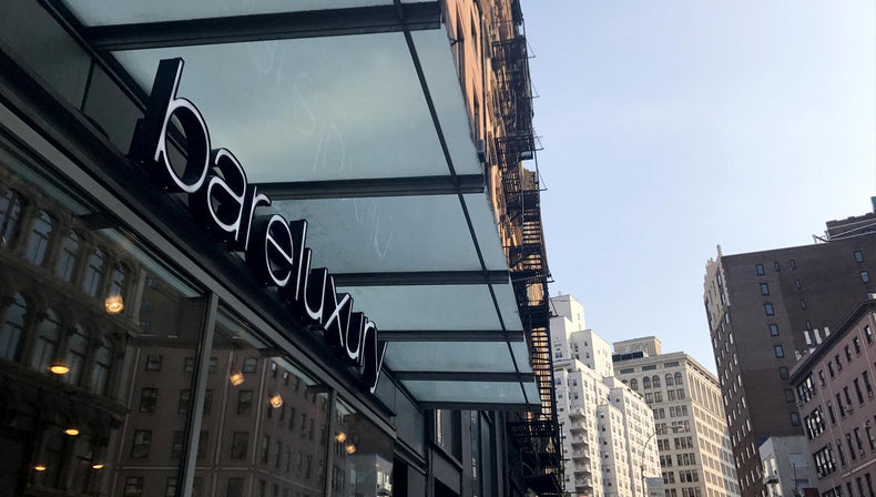 BareLuxury outdoor sign