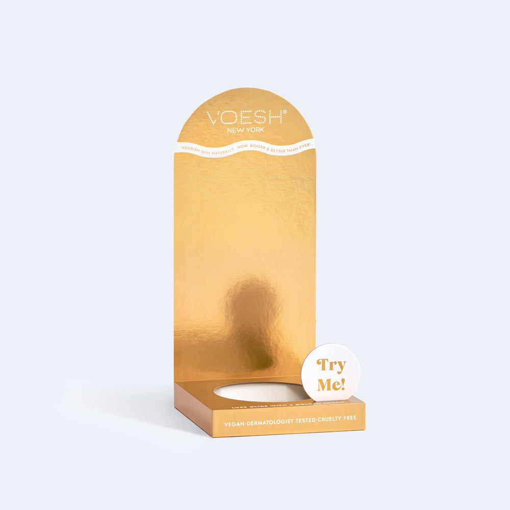 Vegan Hand & Body Crème 24K Gold Display Stand