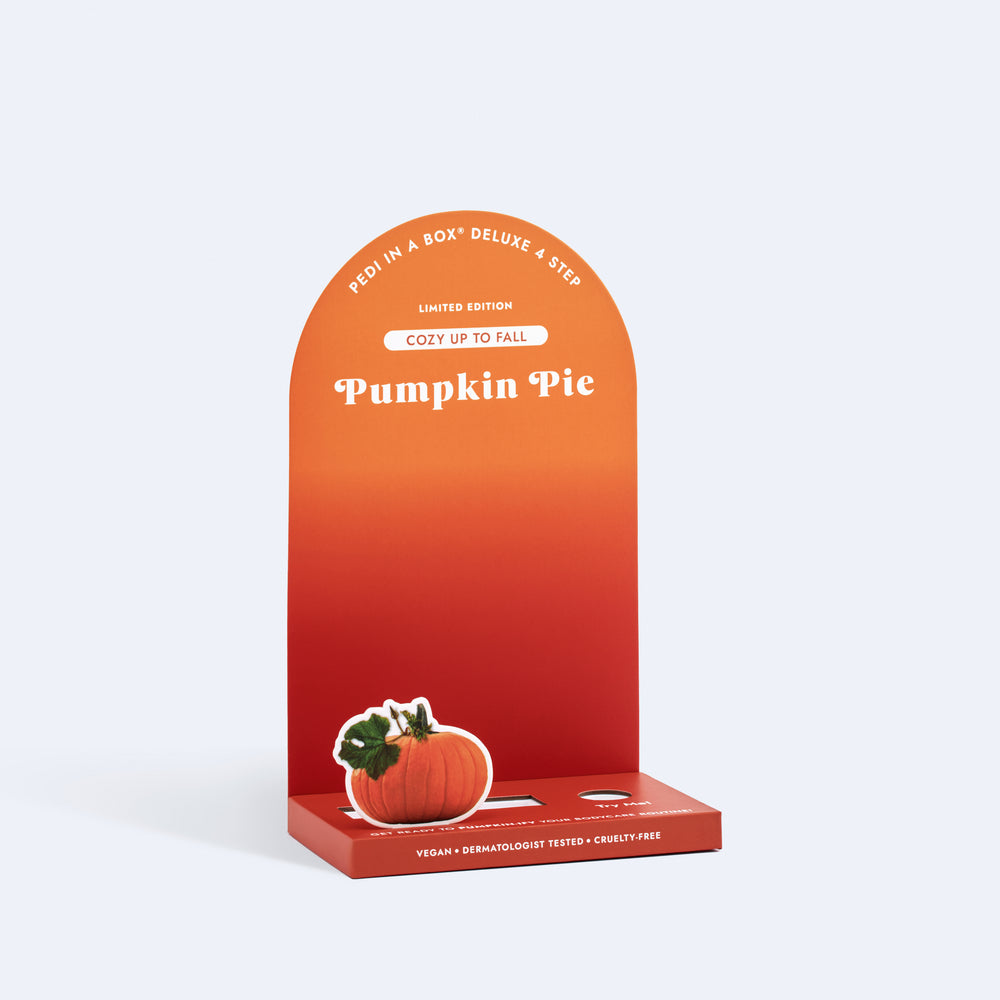 Pumpkin Pie Shelf Talker Stand