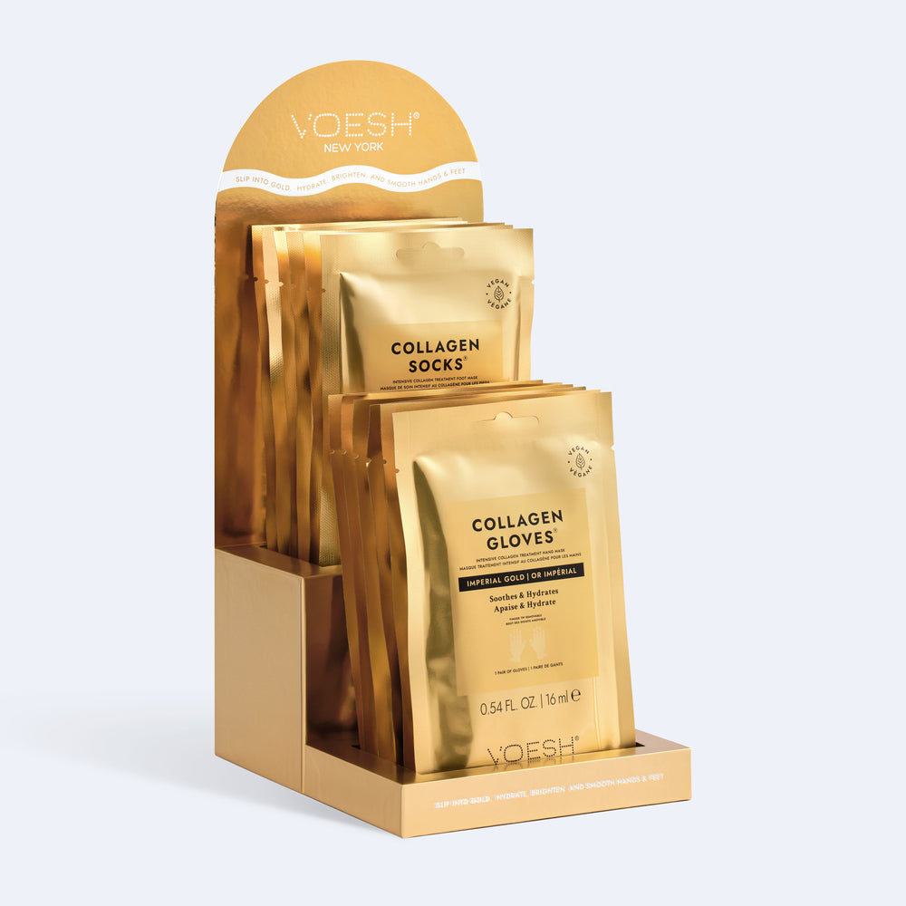 Collagen Gloves & Socks Imperial Gold Display Stand