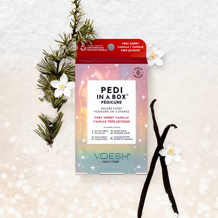 New for the Holidays: Pedi in a Box Deluxe 4 Step Very Merry Vanilla