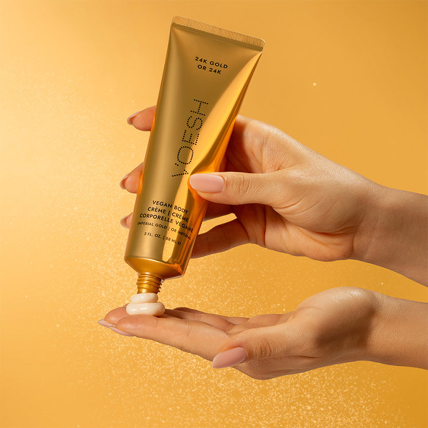 A Golden Gift for the Holidays: Meet the New Imperial Gold Vegan Body Crème 3 oz.