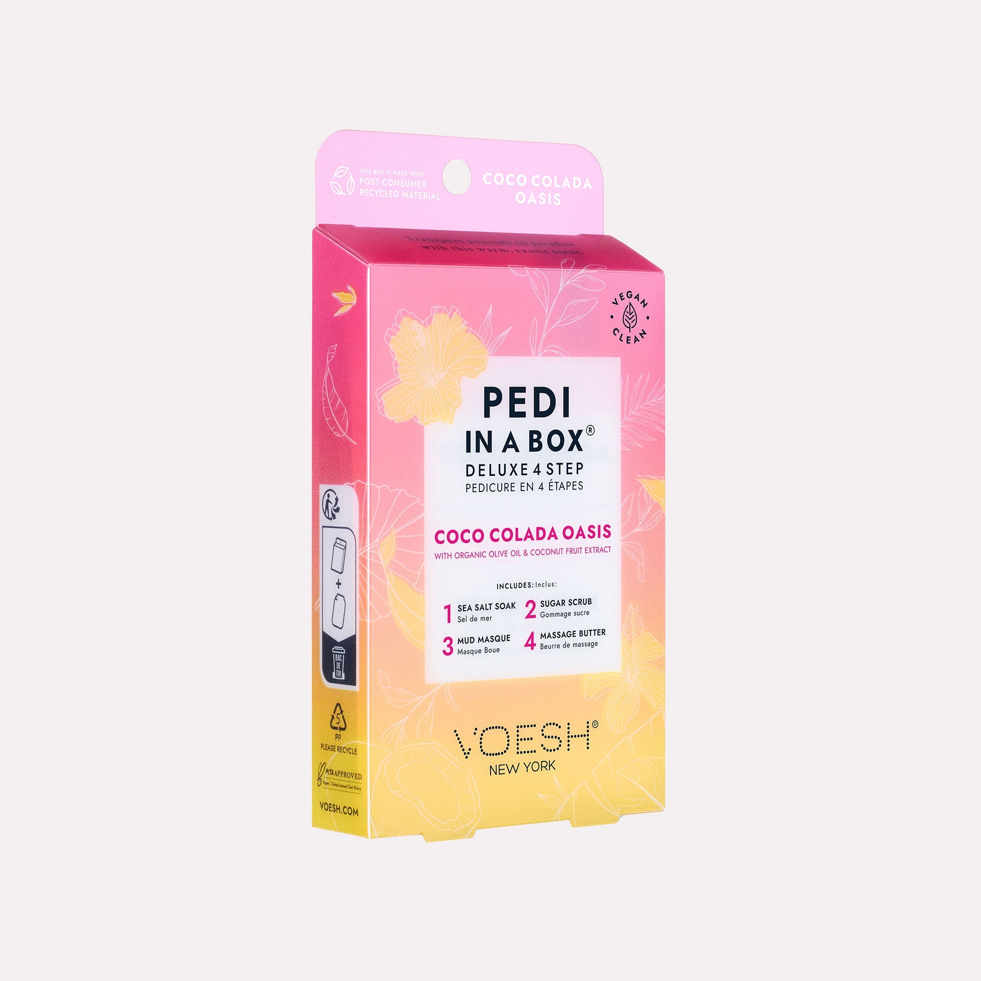 Pedi in a Box Deluxe 4 Step Coco Colada Oasis | VOESH Professionals