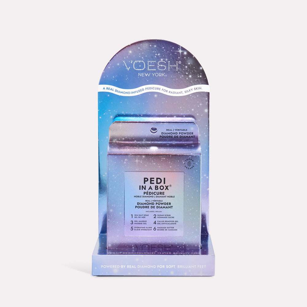 Pedi in a Box Noble Diamond 6 Step Display Stand