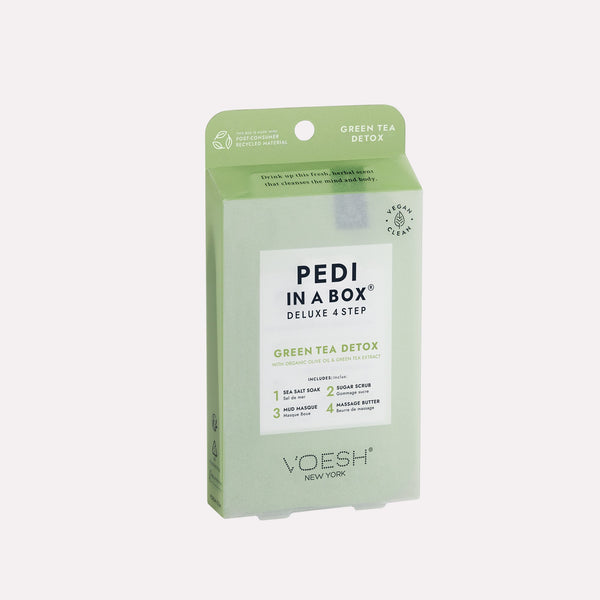 Pedi in a Box Deluxe 4 Step Green Tea Detox | VOESH Professionals
