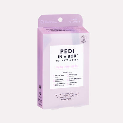 Sage Fullness Pedi In a Box 6 Step on gray background