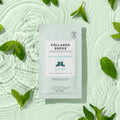 Collagen Socks with mint leaves in the background